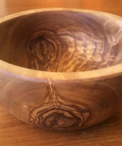 Olive Wood Round Bowl