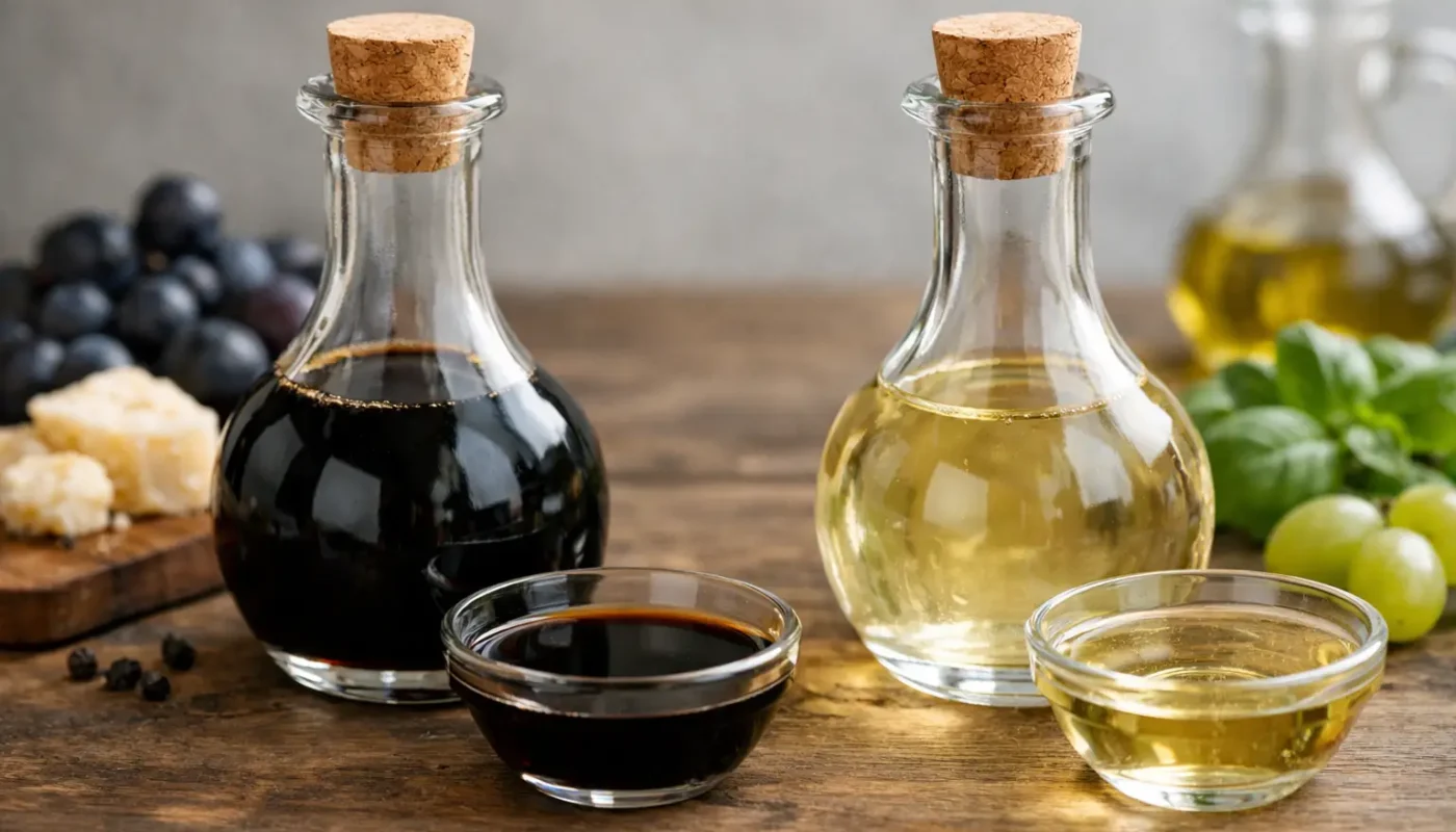 Dark Balsamic vs White Balsamic