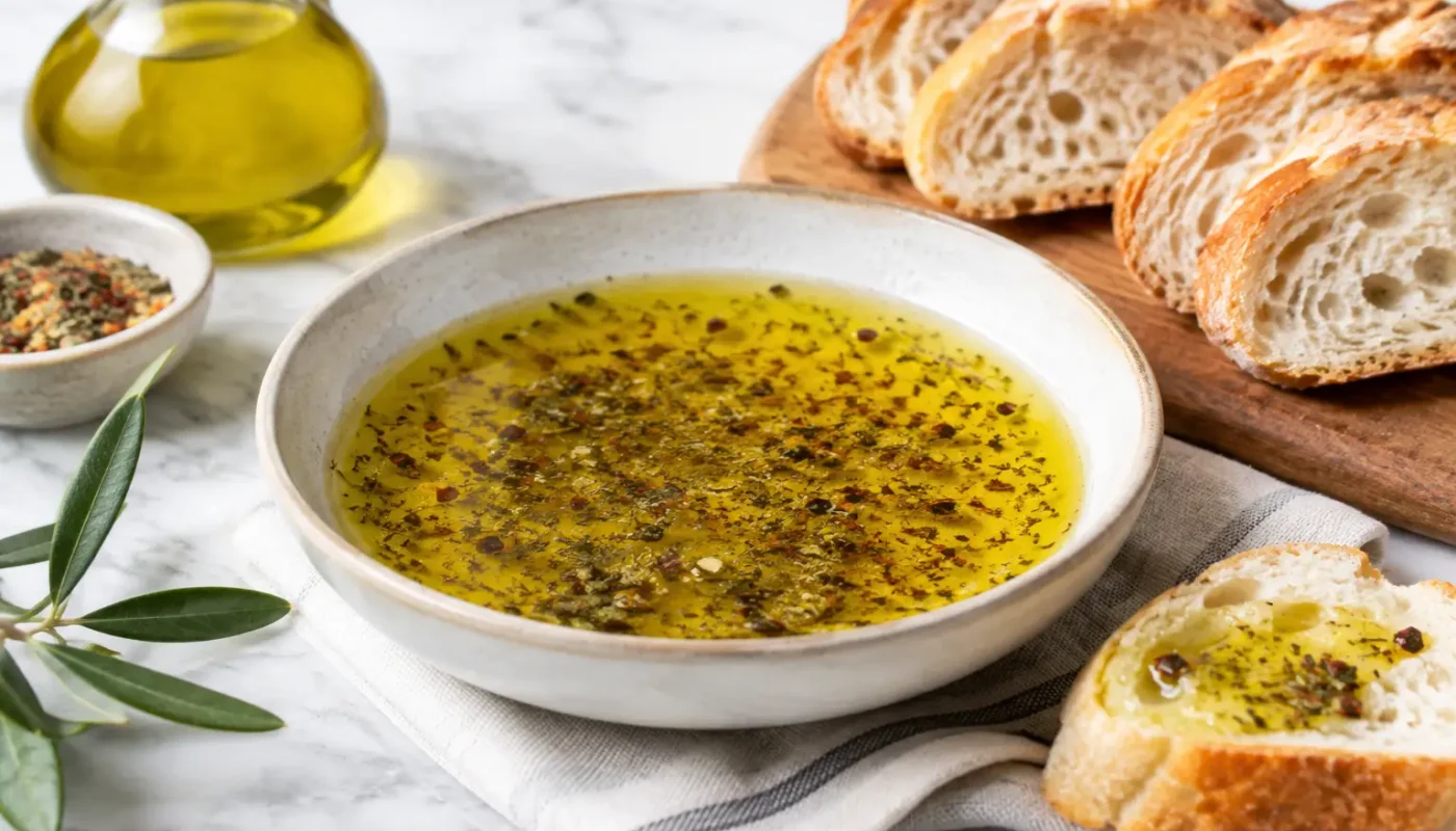 How to Prepare Olive Oil Bread Dip at Home